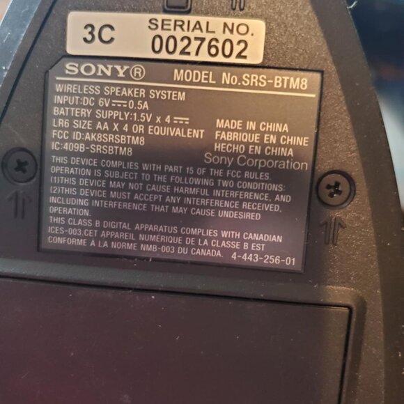 Sony SRSBTM8 Portable NFC Bluetooth Wireless Speaker System - Picture 2 of 2